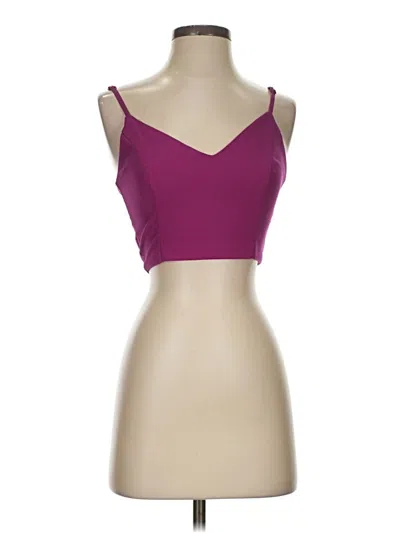 Pre-owned Lulus Sleeveless Top Burgundy Sweetheart Neckline Tops