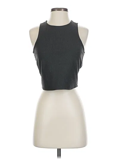 Pre-owned Lulus Sleeveless Top Gray Halter Neckline Tops