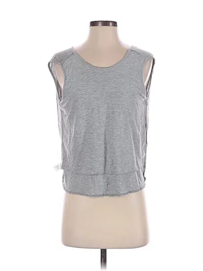 Pre-owned Lulus Sleeveless Top Gray Scoop Neck Tops