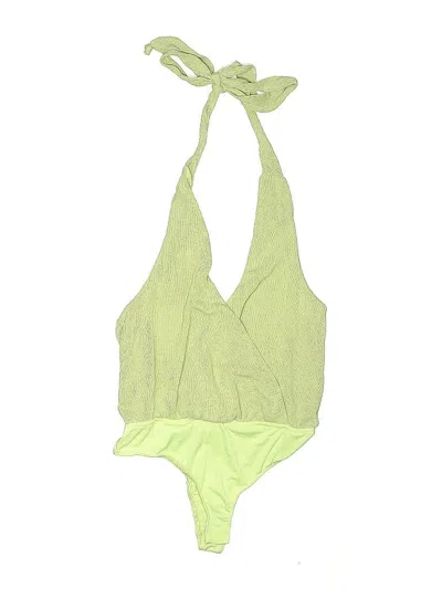 Lulus Sleeveless Top Green Halter Neckline Tops