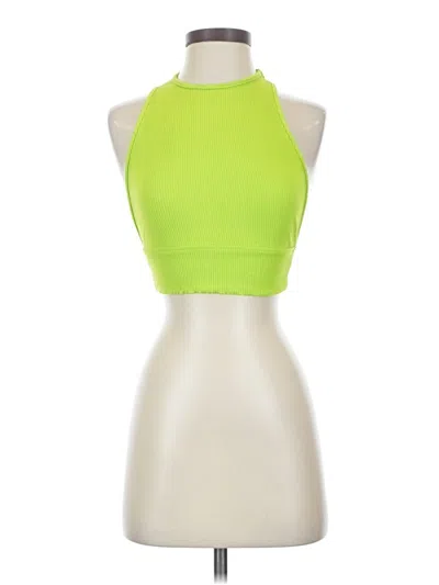 Pre-owned Lulus Sleeveless Top Green Halter Neckline Tops
