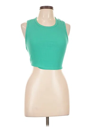 Pre-owned Lulus Sleeveless Top Green Halter Neckline Tops