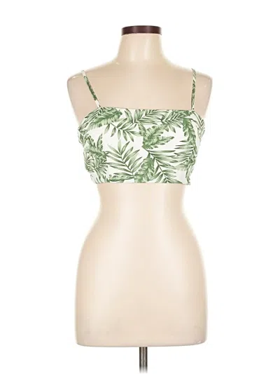 Pre-owned Lulus Sleeveless Top Green Strapless Neckline Tops