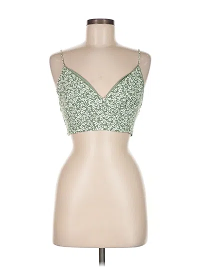 Pre-owned Lulus Sleeveless Top Green Sweetheart Neckline Tops
