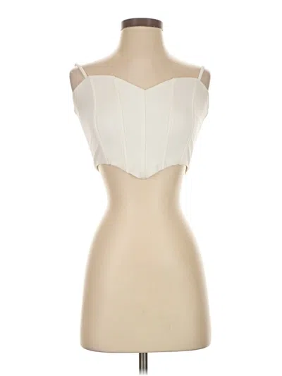 Pre-owned Lulus Sleeveless Top Ivory Strapless Neckline Tops In White