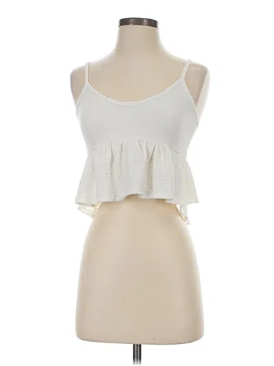 Pre-owned Lulus Sleeveless Top Ivory Sweetheart Neckline Tops In White