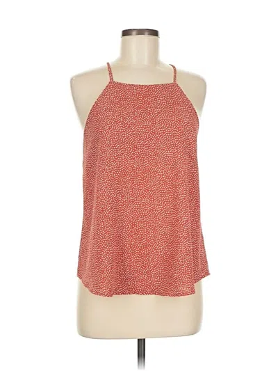 Pre-owned Lulus Sleeveless Top Orange Halter Neckline Tops