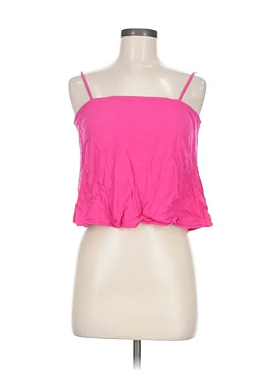 Pre-owned Lulus Sleeveless Top Pink Strapless Neckline Tops