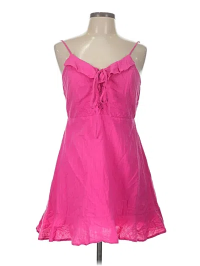Pre-owned Lulus Sleeveless Top Pink Sweetheart Neckline Tops