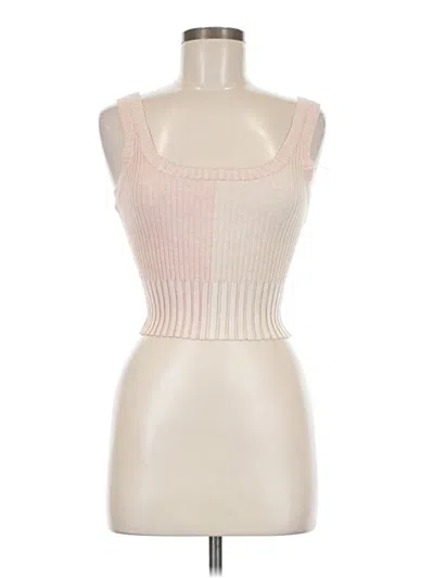 Pre-owned Lulus Sleeveless Top Pink Sweetheart Neckline Tops
