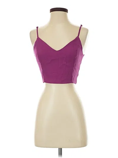 Pre-owned Lulus Sleeveless Top Purple Sweetheart Neckline Tops