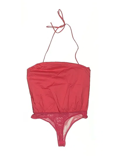 Pre-owned Lulus Sleeveless Top Red Strapless Neckline Tops