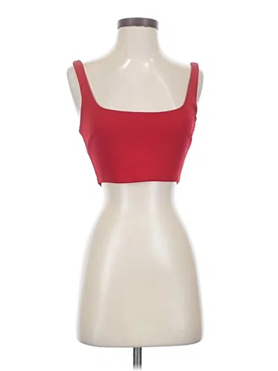 Pre-owned Lulus Sleeveless Top Red Sweetheart Neckline Tops