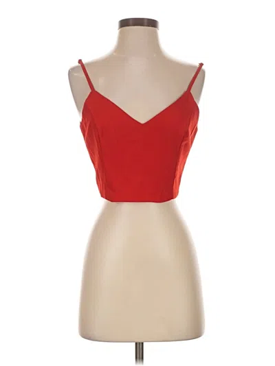 Pre-owned Lulus Sleeveless Top Red Sweetheart Neckline Tops