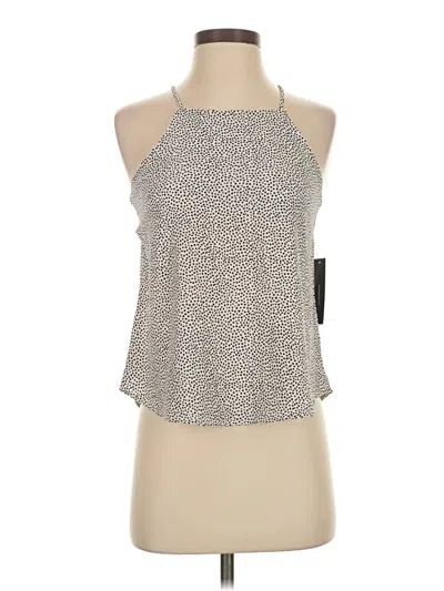 Pre-owned Lulus Sleeveless Top Silver Halter Neckline Tops