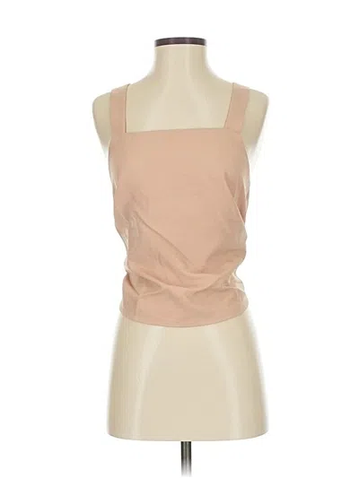 Pre-owned Lulus Sleeveless Top Tan Halter Neckline Tops In Brown