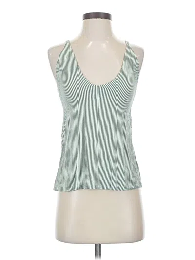Pre-owned Lulus Sleeveless Top Teal Halter Neckline Tops In Blue