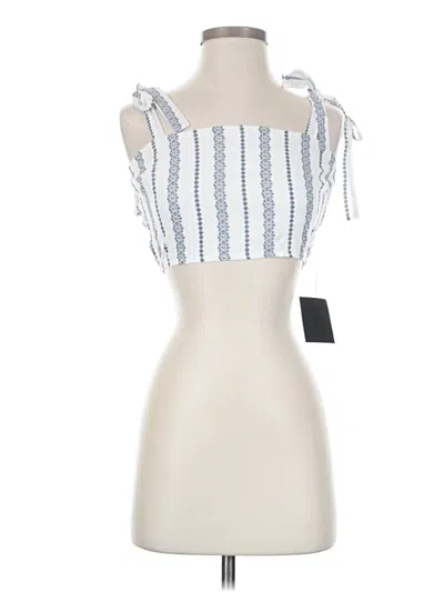 Lulus Sleeveless Top White Strapless Neckline Tops