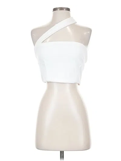 Pre-owned Lulus Sleeveless Top White Strapless Neckline Tops