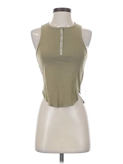 Pre-owned Lulus Sleeveless T-shirt In Tan