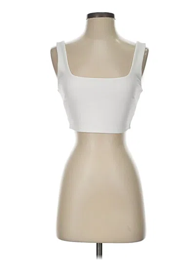 Pre-owned Lulus Sports Bra In White