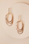Lulus Staas Gold Snake Chain Layered Drop Earrings