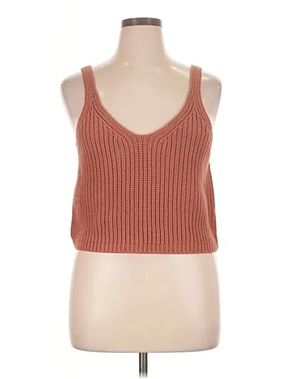 Pre-owned Lulus Sweater Vest In Orange