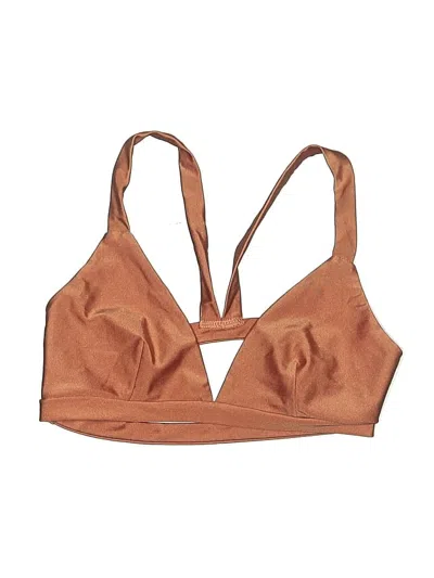 Pre-owned Lulus Swimsuit Top Brown Swimwear
