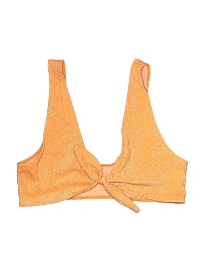 Pre-owned Lulus Swimsuit Top Orange Swimwear