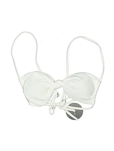 Pre-owned Lulus Swimsuit Top White Swimwear