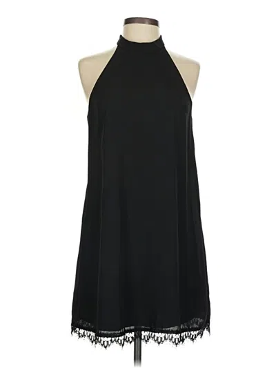 Pre-owned Lulus Tank Top Black Halter Neckline Tops