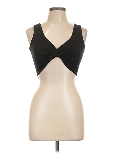 Pre-owned Lulus Tank Top Black Halter Neckline Tops
