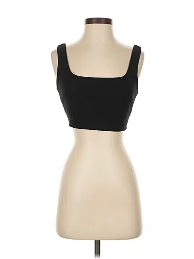 Pre-owned Lulus Tank Top Black Square Neckline Tops