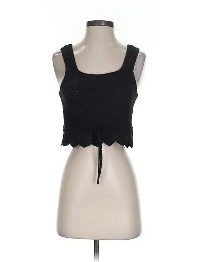 Pre-owned Lulus Tank Top Black Strapless Neckline Tops
