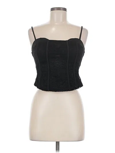 Pre-owned Lulus Tank Top Black Strapless Neckline Tops