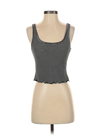 Pre-owned Lulus Tank Top Black Sweetheart Neckline Tops