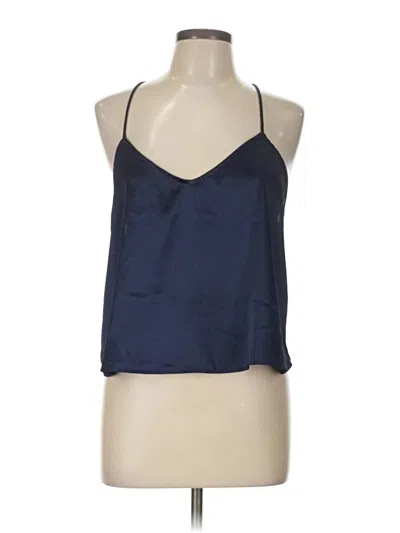 Pre-owned Lulus Tank Top Blue Halter Neckline Tops