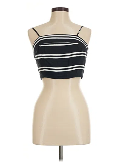 Pre-owned Lulus Tank Top Blue Strapless Neckline Tops