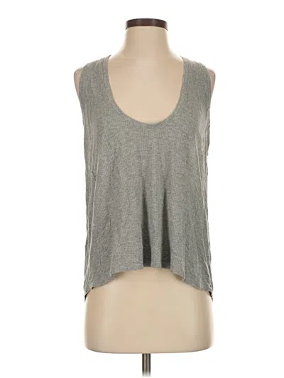Pre-owned Lulus Tank Top Gray Halter Neckline Tops