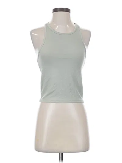Pre-owned Lulus Tank Top Green Halter Neckline Tops