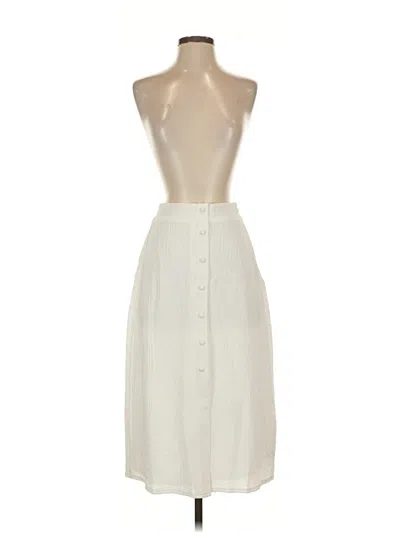 Pre-owned Lulus Tank Top Ivory Halter Neckline Tops In White