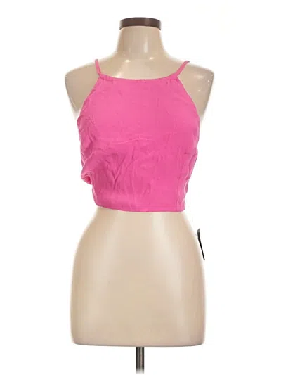 Lulus Tank Top Pink Halter Neckline Tops