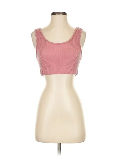 Pre-owned Lulus Tank Top Pink Strapless Neckline Tops