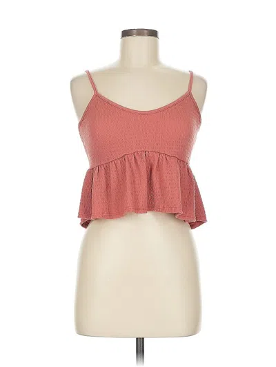 Pre-owned Lulus Tank Top Pink Strapless Neckline Tops