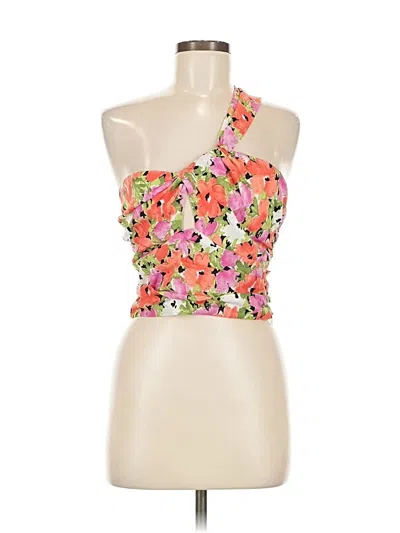 Pre-owned Lulus Tank Top Pink Strapless Neckline Tops