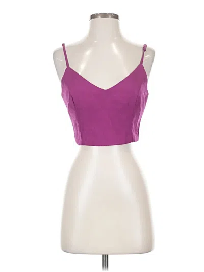 Pre-owned Lulus Tank Top Purple Strapless Neckline Tops