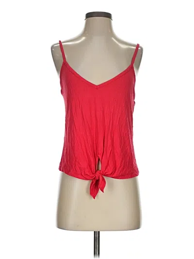 Lulus Tank Top Red Halter Neckline Tops