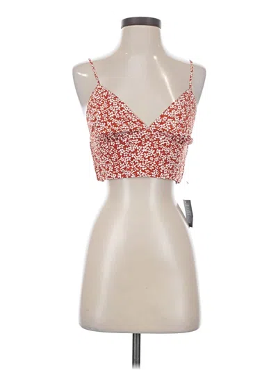 Lulus Tank Top Red Sweetheart Neckline Tops