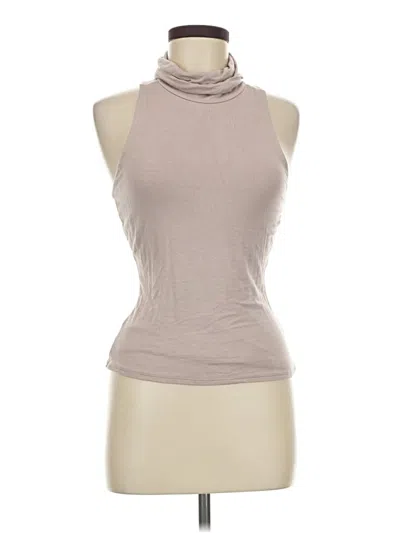 Pre-owned Lulus Tank Top Tan Halter Neckline Tops