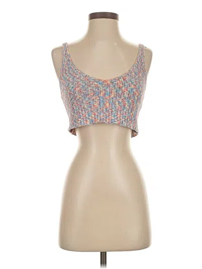 Pre-owned Lulus Tank Top Tan Strapless Neckline Tops In Brown